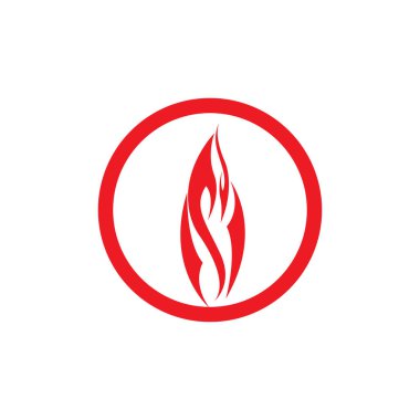 Ateş vektörü çizim şablonunu ateşle