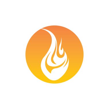 Ateş vektörü çizim şablonunu ateşle