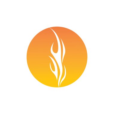 Ateş vektörü çizim şablonunu ateşle