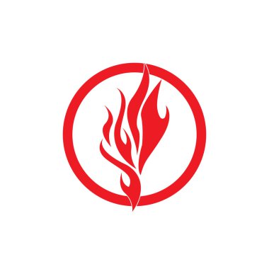 Ateş vektörü çizim şablonunu ateşle