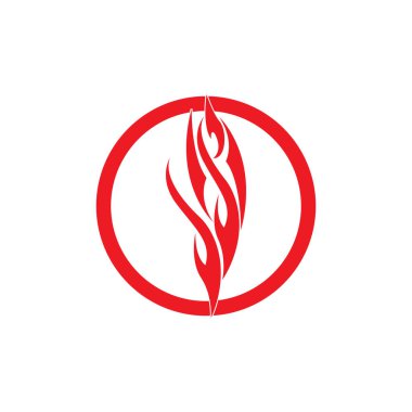 Ateş vektörü çizim şablonunu ateşle