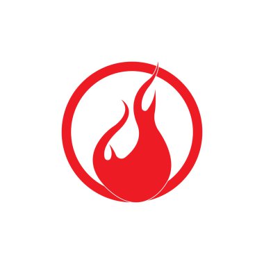 Ateş vektörü çizim şablonunu ateşle