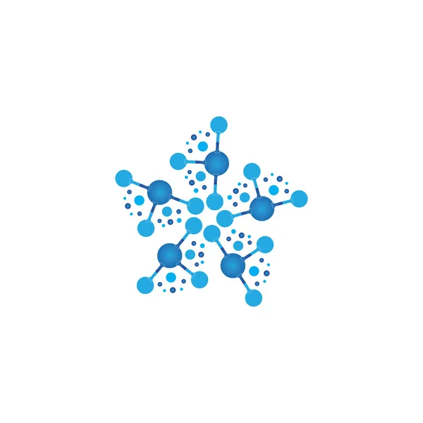 Molekül Symbol Logo Vorlage Vektor Illustration Design — Stockvektor