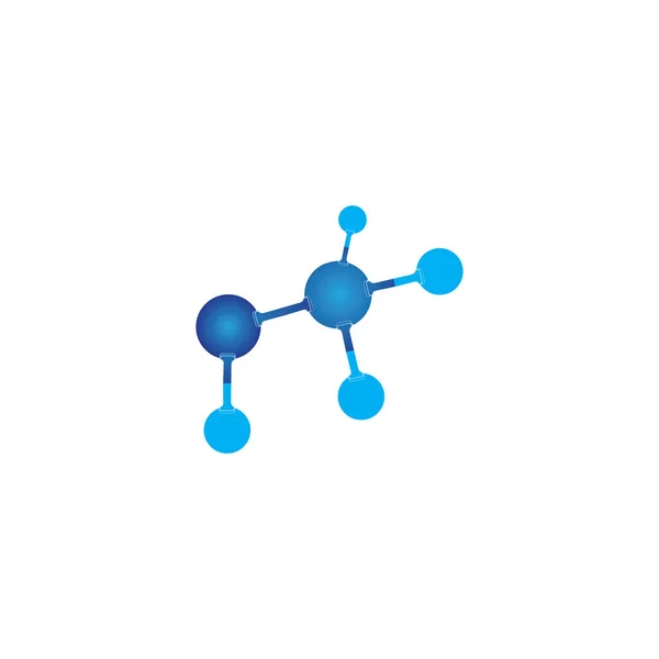 Modello Logo Simbolo Molecule Disegno Illustrazione Vettoriale — Vettoriale Stock