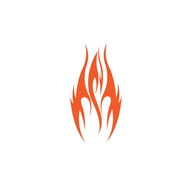 Feuer Flammenvektor Illustration Design Vorlage — Stockvektor