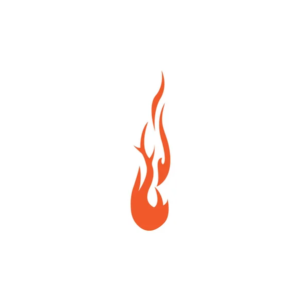 Feuer Flammenvektor Illustration Design Vorlage — Stockvektor