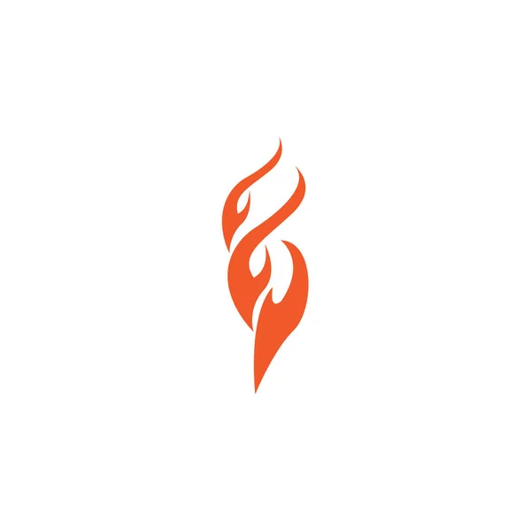 Foc Flacără Vector Șablon Design Ilustrație — Vector de stoc