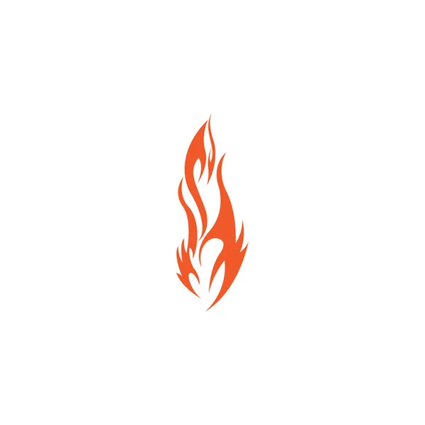 Feuer Flammenvektor Illustration Design Vorlage — Stockvektor