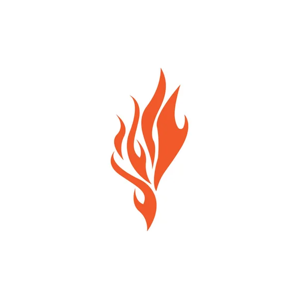 Feuer Flammenvektor Illustration Design Vorlage — Stockvektor