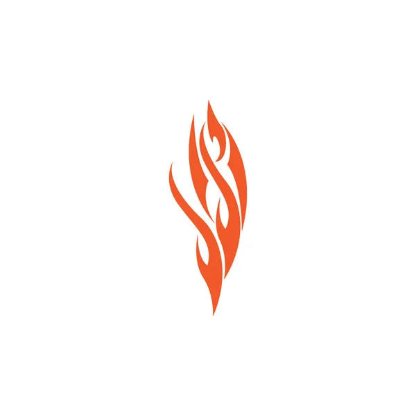 Feuer Flammenvektor Illustration Design Vorlage — Stockvektor