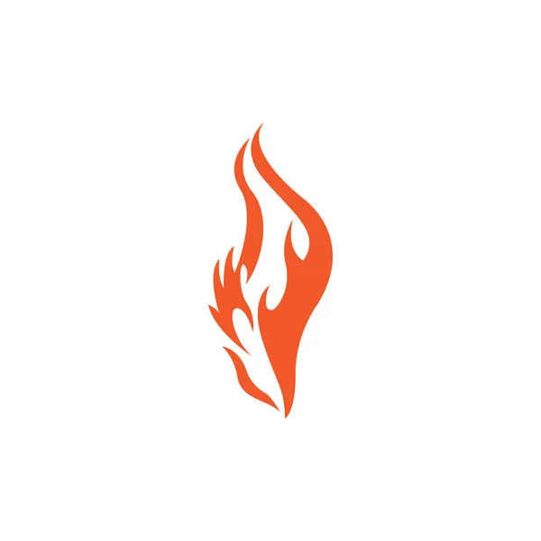 Feuer Flammenvektor Illustration Design Vorlage — Stockvektor