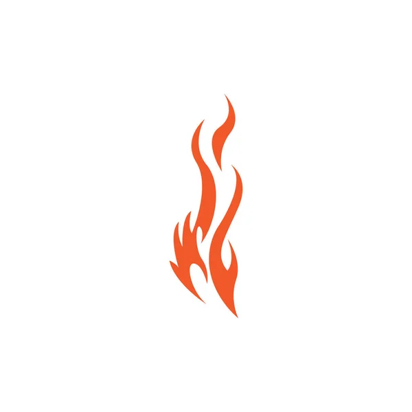 Tűz Láng Vektor Illusztráció Tervezési Sablon — Stock Vector