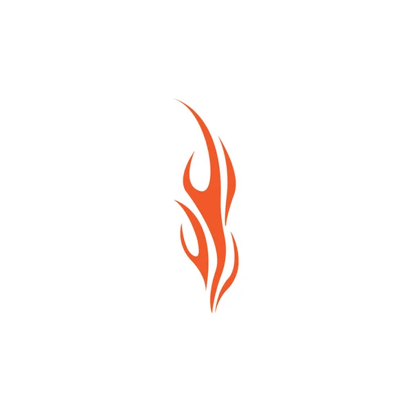 Feuer Flammenvektor Illustration Design Vorlage — Stockvektor