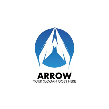 Ok vektör illüstrasyon simgesi Logo Şablonu tasarımı