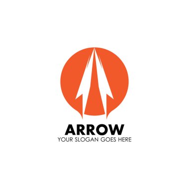 Ok vektör illüstrasyon simgesi Logo Şablonu tasarımı