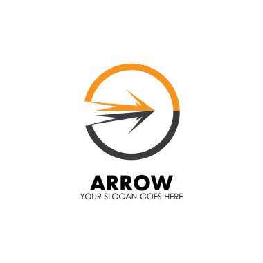 Ok vektör illüstrasyon simgesi Logo Şablonu tasarımı