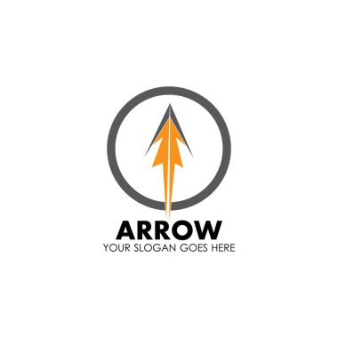 Ok vektör illüstrasyon simgesi Logo Şablonu tasarımı