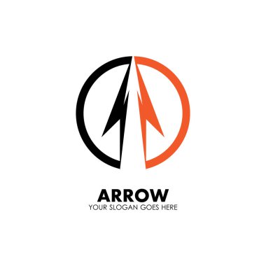 Ok vektör illüstrasyon simgesi Logo Şablonu tasarımı