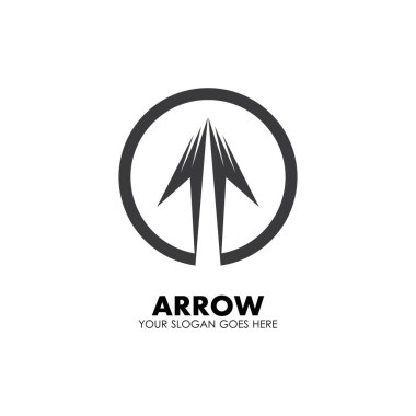 Ok vektör illüstrasyon simgesi Logo Şablonu tasarımı