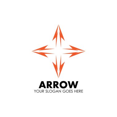 Ok vektör illüstrasyon simgesi Logo Şablonu tasarımı