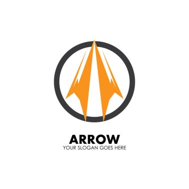 Ok vektör illüstrasyon simgesi Logo Şablonu tasarımı