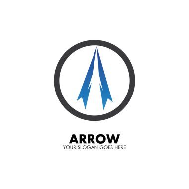 Ok vektör illüstrasyon simgesi Logo Şablonu tasarımı