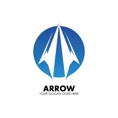 Ok vektör illüstrasyon simgesi Logo Şablonu tasarımı