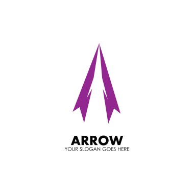 Ok vektör illüstrasyon simgesi Logo Şablonu tasarımı