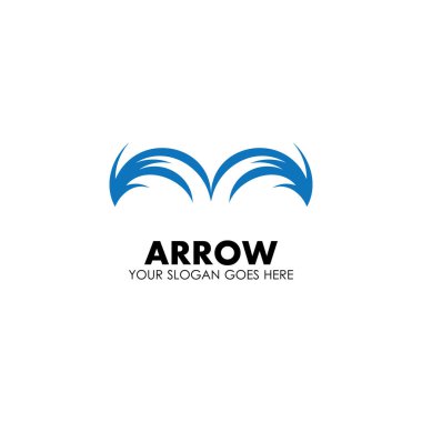 Ok vektör illüstrasyon simgesi Logo Şablonu tasarımı