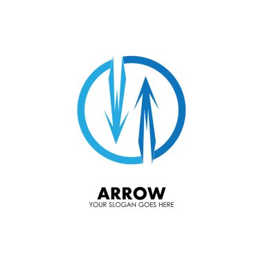 Ok vektör illüstrasyon simgesi Logo Şablonu tasarımı