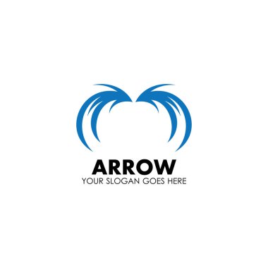 Ok vektör illüstrasyon simgesi Logo Şablonu tasarımı