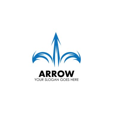 Ok vektör illüstrasyon simgesi Logo Şablonu tasarımı