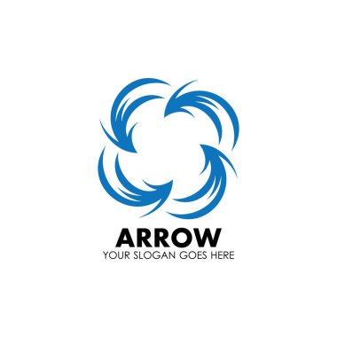 Ok vektör illüstrasyon simgesi Logo Şablonu tasarımı