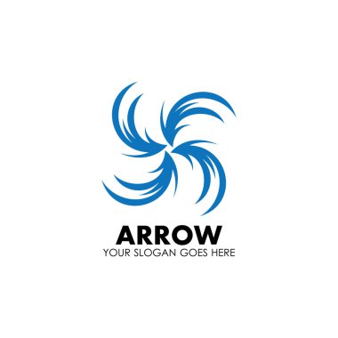 Ok vektör illüstrasyon simgesi Logo Şablonu tasarımı