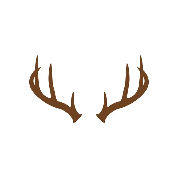 Deer Logo Malli Vektori Kuvake Kuvitus Suunnittelu — vektorikuva