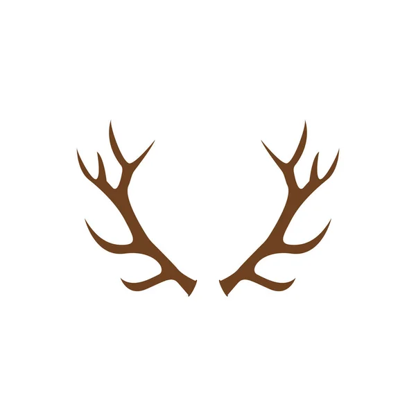 Deer Logo Template Vector Icon Illustration Design — Stock Vector