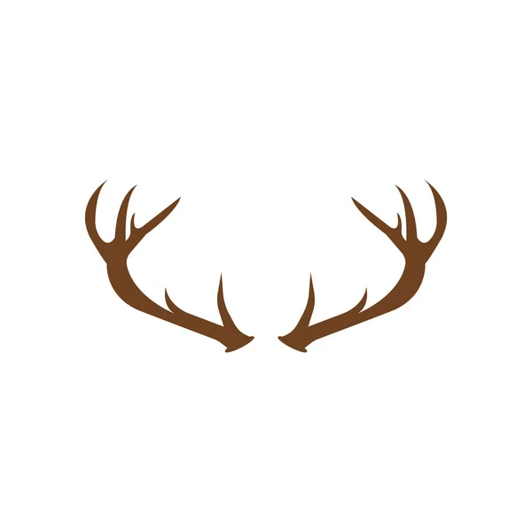 Modèle Logo Cerf Illustration Vectorielle Icône Design — Image vectorielle