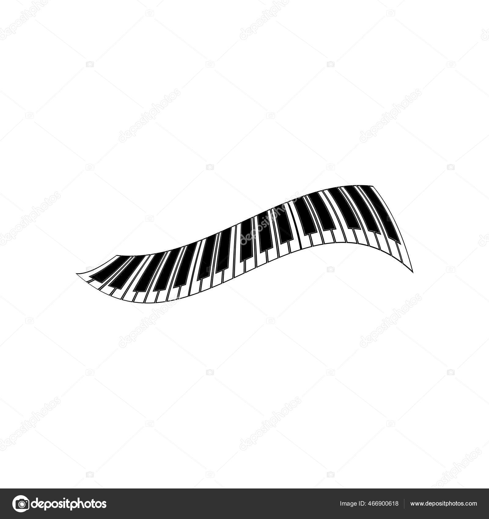 Piano Keys Gradient Logo Vector Download