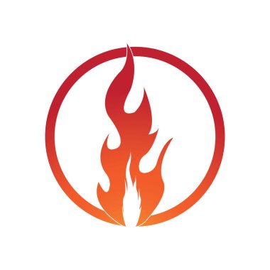 Ateş vektörü çizim şablonunu ateşle