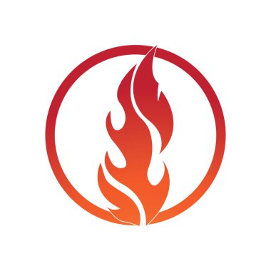 Ateş vektörü çizim şablonunu ateşle