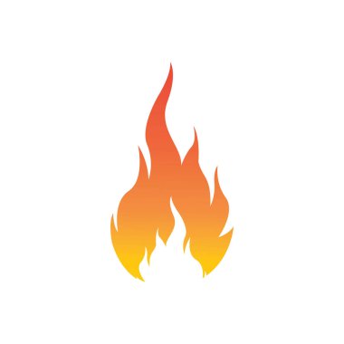 Ateş vektörü çizim şablonunu ateşle