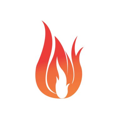 Ateş vektörü çizim şablonunu ateşle