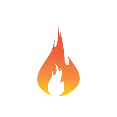 Ateş vektörü çizim şablonunu ateşle