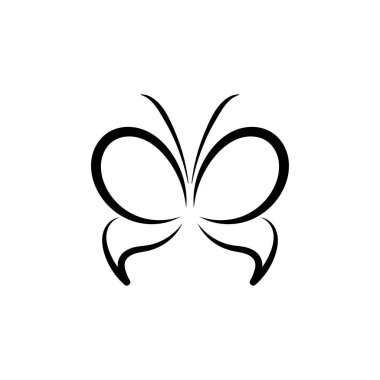 Güzellik Kelebeği Vektör simgesi tasarımı