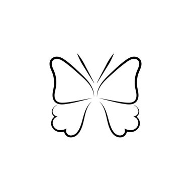 Güzellik Kelebeği Vektör simgesi tasarımı