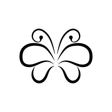 Güzellik Kelebeği Vektör simgesi tasarımı