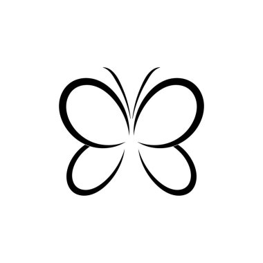 Güzellik Kelebeği Vektör simgesi tasarımı