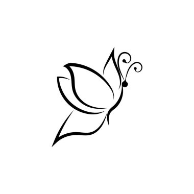 Güzellik Kelebeği Vektör simgesi tasarımı