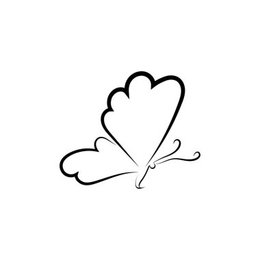 Güzellik Kelebeği Vektör simgesi tasarımı