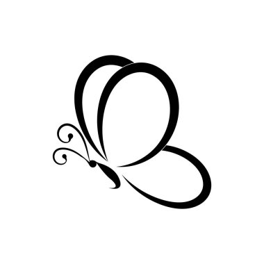 Güzellik Kelebeği Vektör simgesi tasarımı